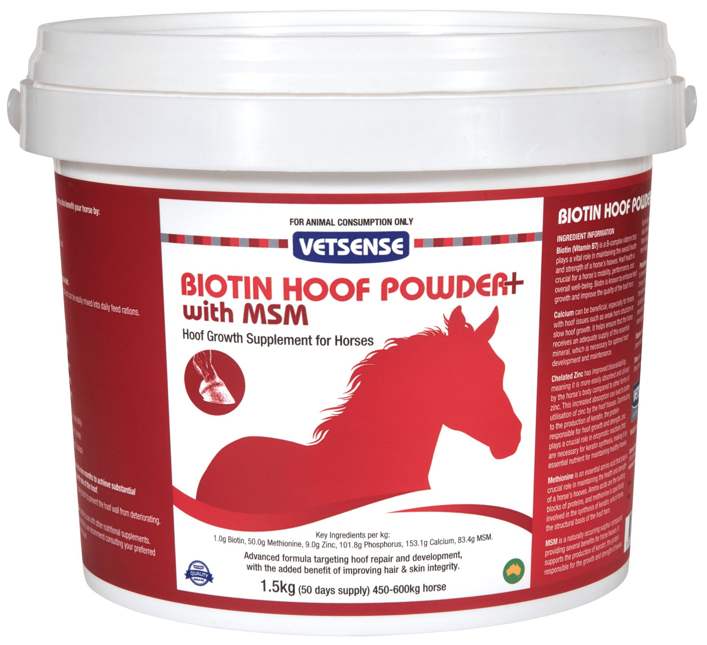 Vetsense Biotin Hoof Powder+